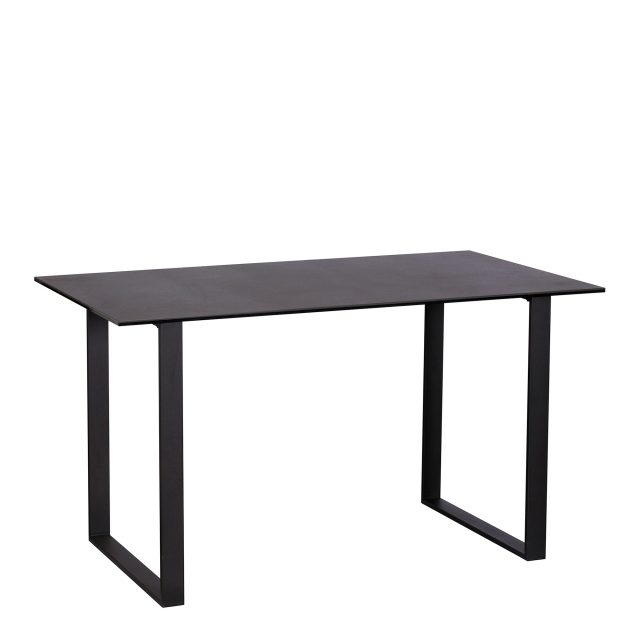 135cm Dining Table In Dark Grey Ceramic - Livorno