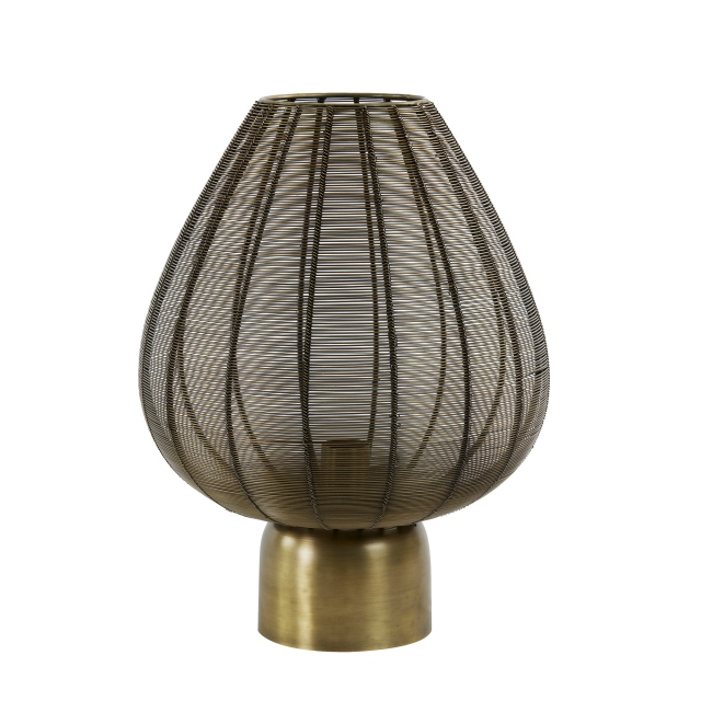 Antique Bronze Table Lamp - Suki