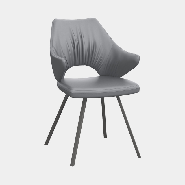 Dining Chair In Faux Leather - Dino