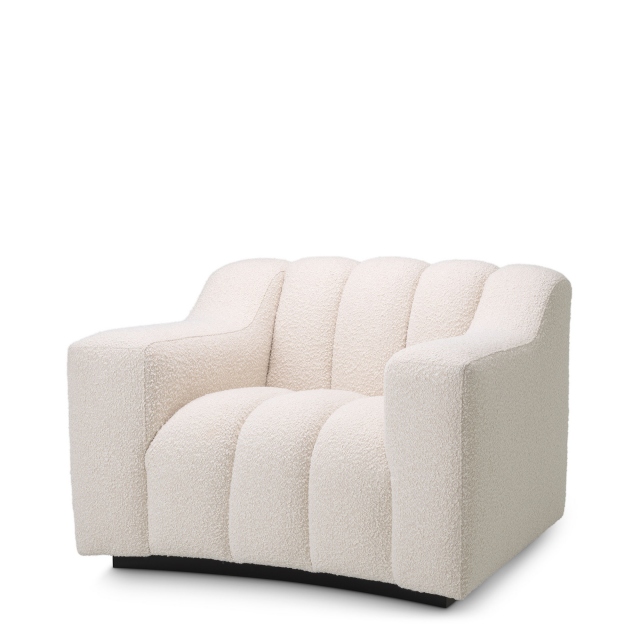 Chair In Fabric Boucle Cream - Eichholtz Kelly
