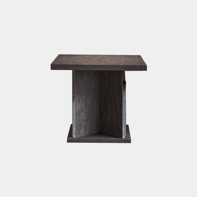 Lamp Table In Grey Birch - Isabella
