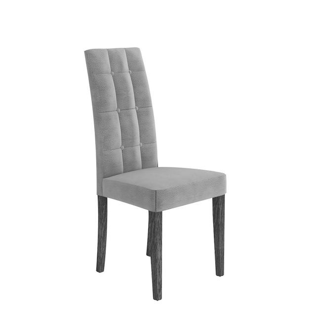 Dining Chair In Grey Vermont Microfibre - Isabella