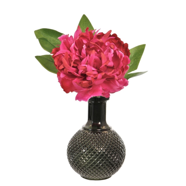 In Ball Vase - Pink Peony