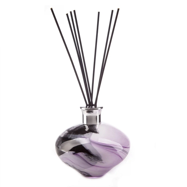 Purple Feather Reed Diffuser Bottle - Oval