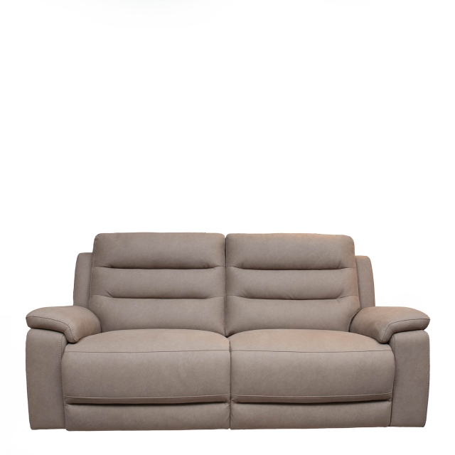3 Seat 2 Power Recliner Sofa In Fabric Fabric BSF20 TX 1661 Driftwood - Miami