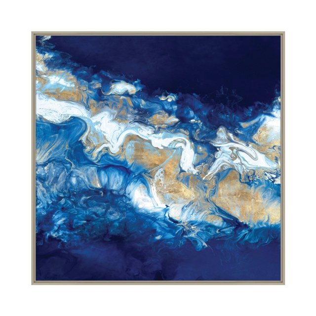 Framed Canvas by Wendy Kroeker - Into the Blue