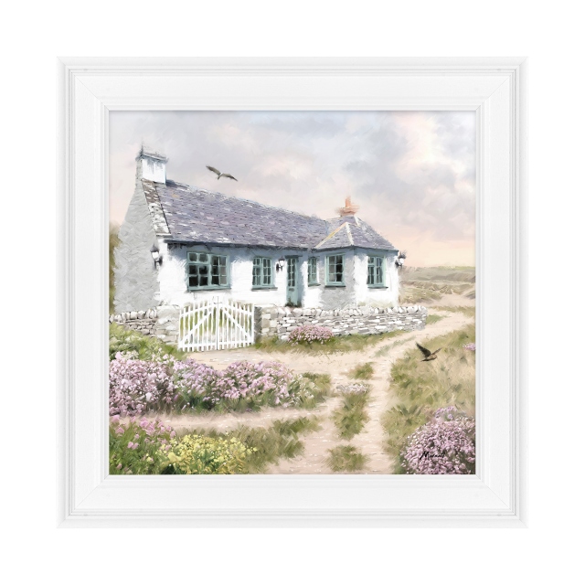 Framed Print by Macneil - Sea View Cottage Detail II