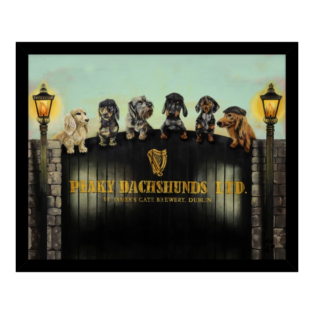 Framed Print by Craig Kenny - Peaky Dachsunds