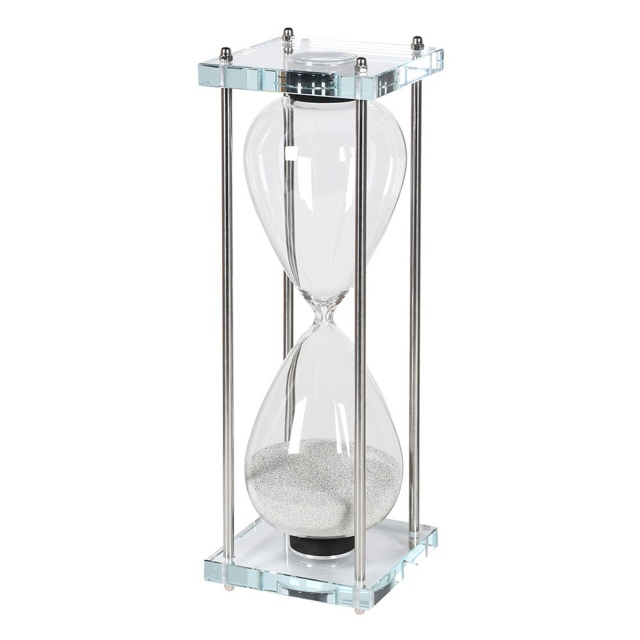 On Glass Stand Ornament - Hourglass