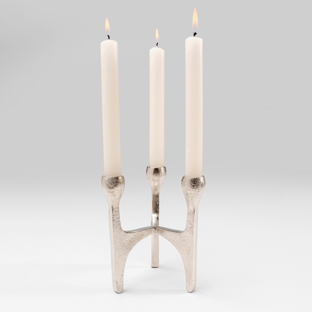 Silver Candle Holder - Stacky