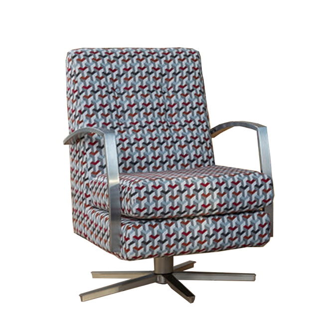 Swivel Chair In Fabric - Zurich