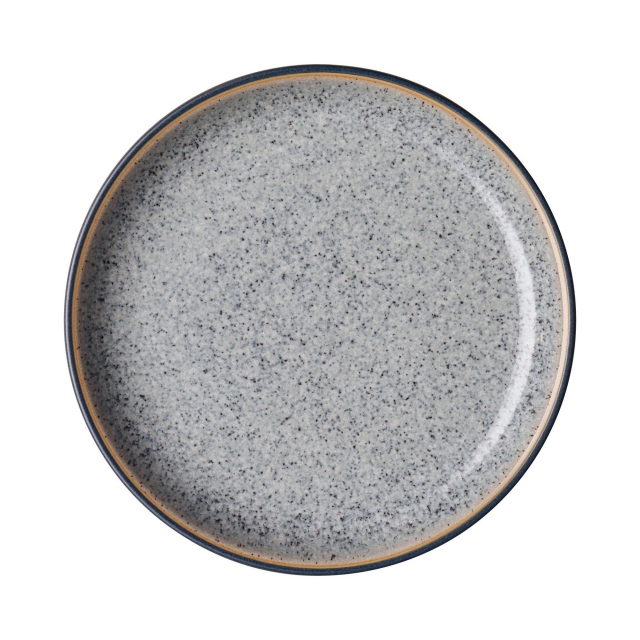 Small Grey Coupe Plate - Denby Studio