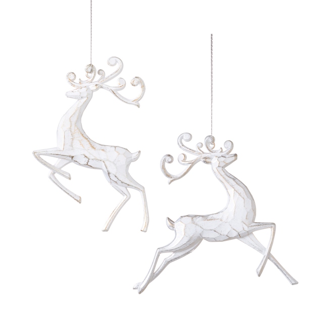 Leaping Deer White Hanging Decoration