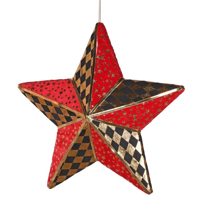Renz Checker Star Hanging Decoration