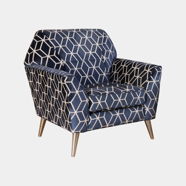 Accent Designer Chair In Fabric - Mabel