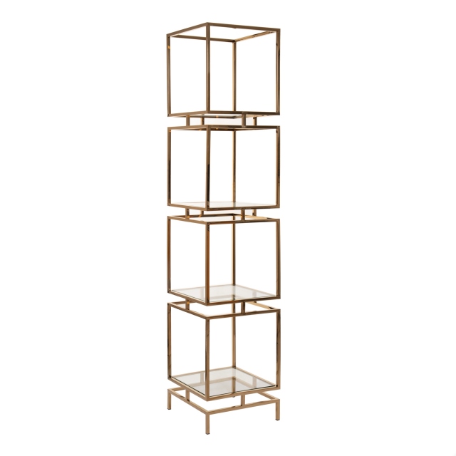 Display Unit With Clear Glass & Gold Frame - Auric
