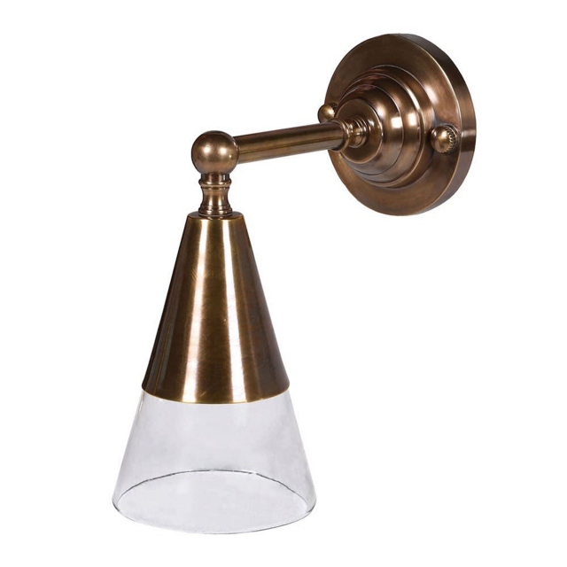 Cone Gold Wall Light - Brody