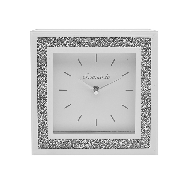 Mantel Clock - White Crystal