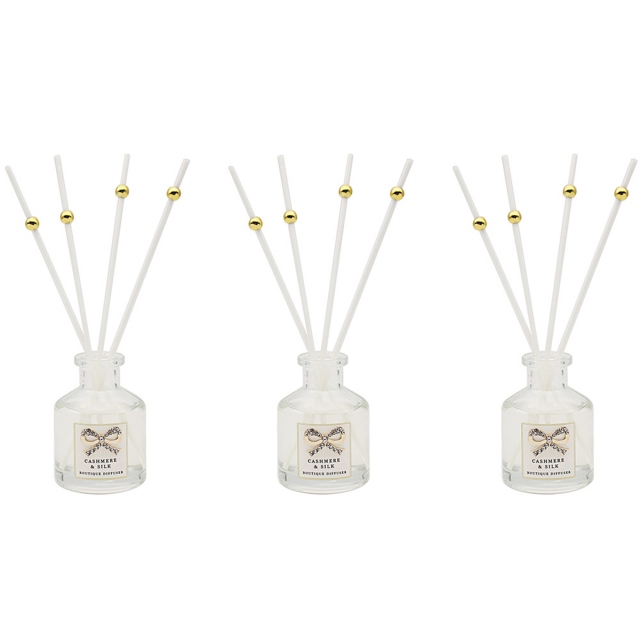 Set of 3 Cashmere & Silk Reed Diffuser - Boutique