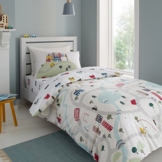 Transport White Bedding Collection - Little Bianca