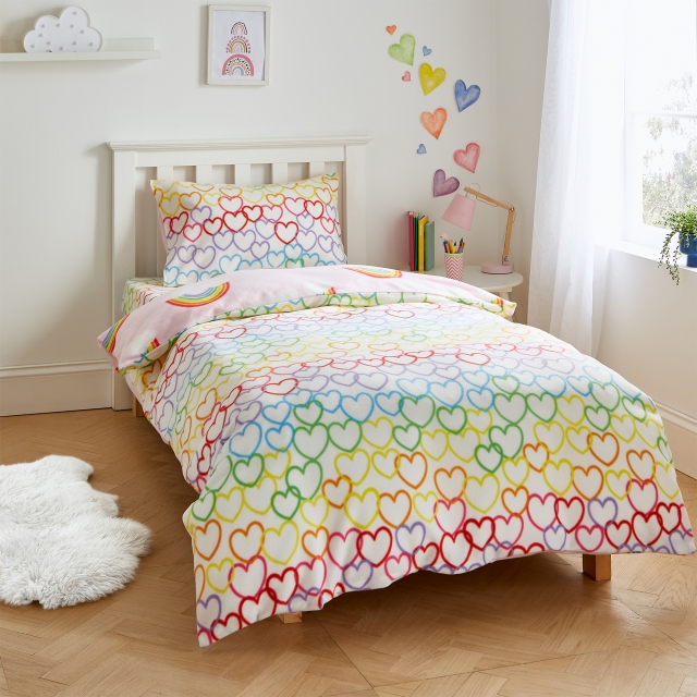 Hearts Pink Bedding Collection - Catherine Lansfield