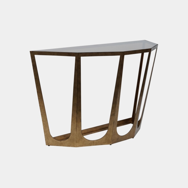 Console Table In Champagne Finish - Girona