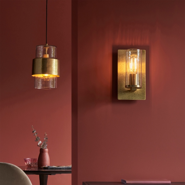 Gold Wall Light - Hammered