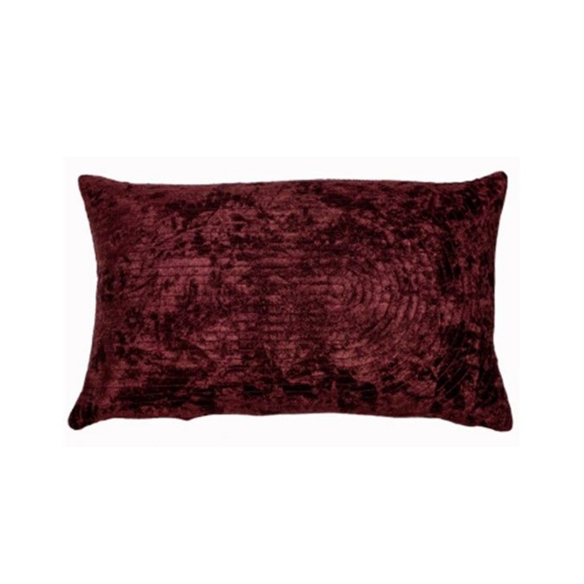 Aubergine Velvet Bolster Cushion - Lepape