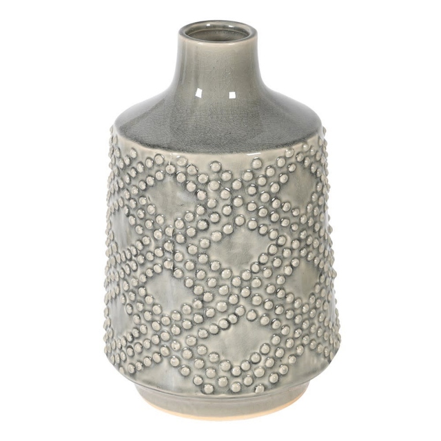 Small Grey Vase - Dots
