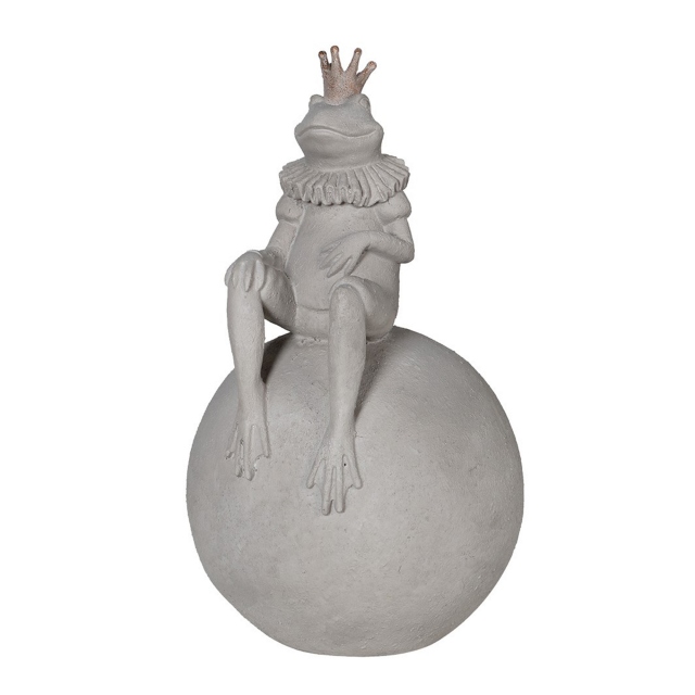 Frog Sitting on Ball Sculpture - Rory
