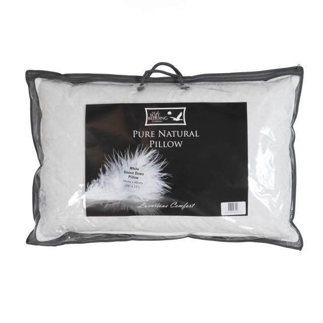 White Goose Down Pillow - The Soft Bedding Company