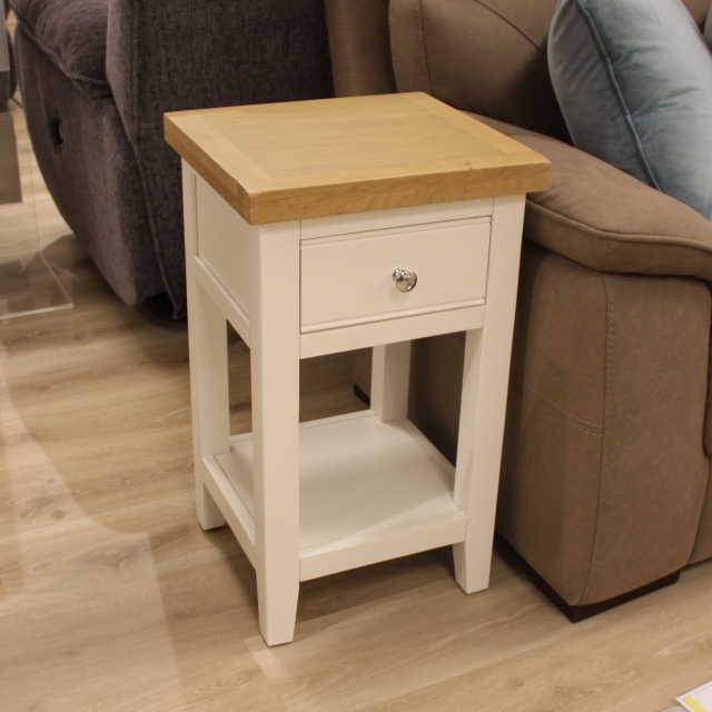 White Lamp Table - Item As Pictured - Hendon