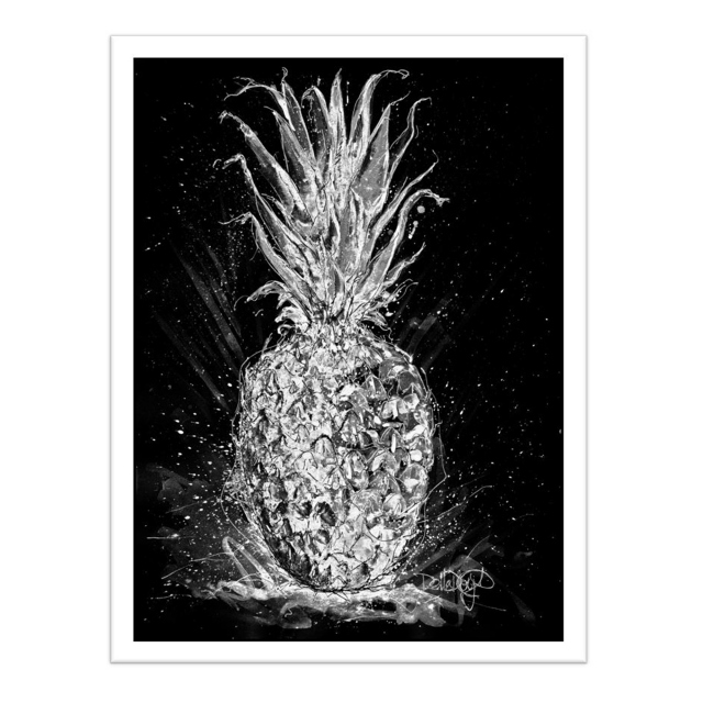 Liquid Art by Della Doyle - Snow Pineapple