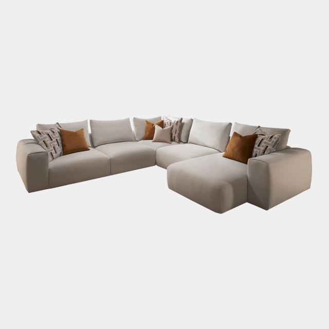 Large Corner Group With RHF Chaise In Fabric - Long Island