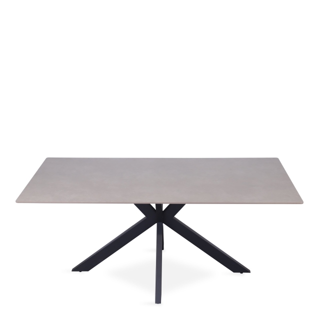 180cm Dining Table Matt Grey Sintered Stone - Grigio