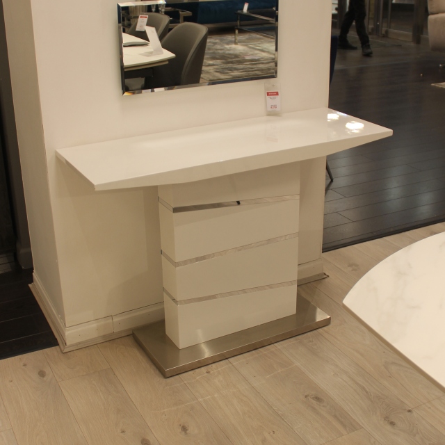 Console Table in White High Gloss - Item as Pictured - Artemis