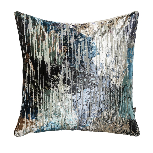 Blue Textured Cushion Large - Oksana