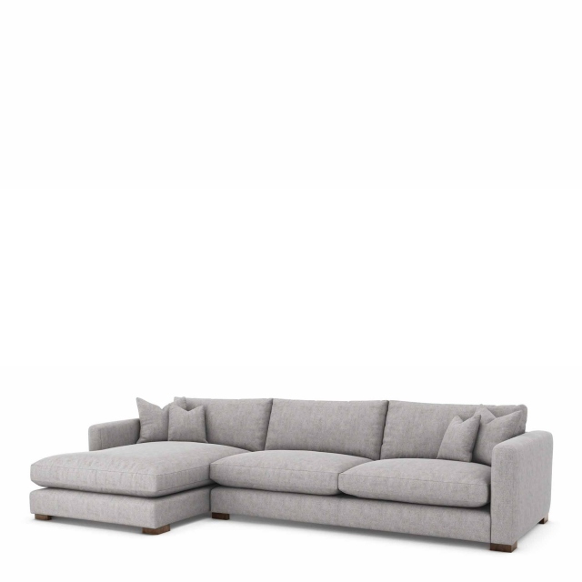 Large LHF Chaise Group In Fabric - Felix