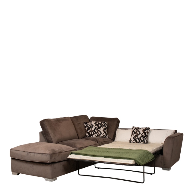 Standard Back LHF Chaise Sofabed Corner Group In Fabric - Memphis