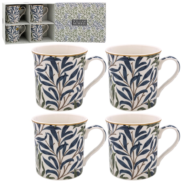 Set of 4 Willow Bough Mugs - William Morris