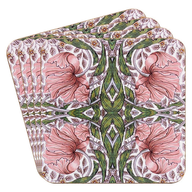 Set of 4 Pimpernel Coasters - William Morris