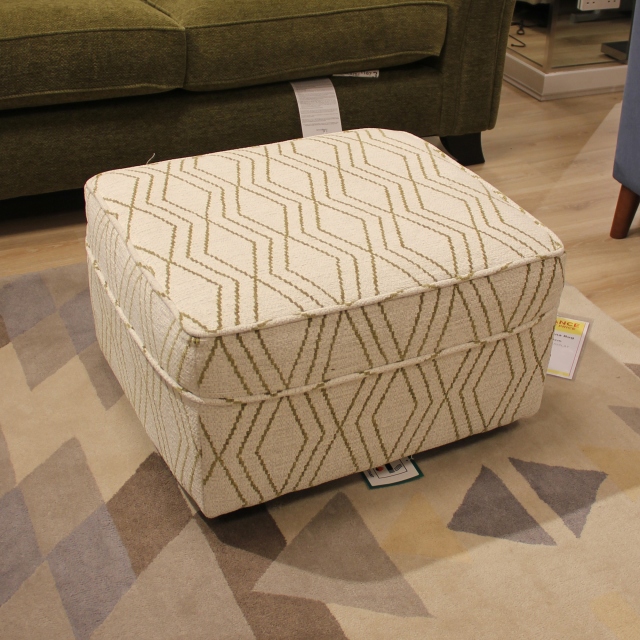 Footstool In Fabric - Item as Pictured - Chartwell