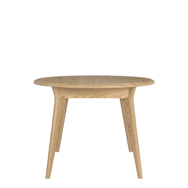 105cm Round Compact Extending Dining Table - Arden
