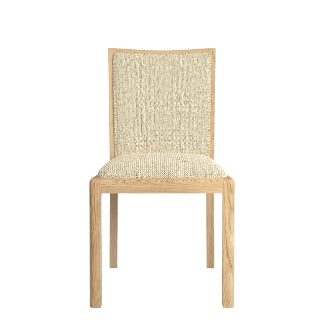 Low Back Dining Chair In Fabric - Arden