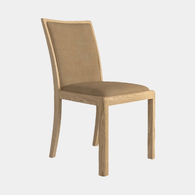 Low Back Dining Chair In Taupe PU - Arden
