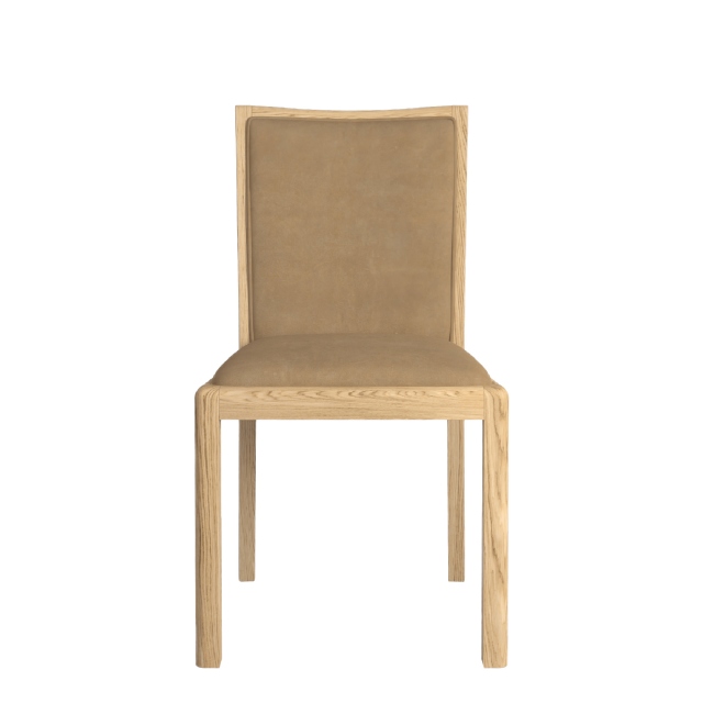 Low Back Dining Chair In Taupe PU - Arden