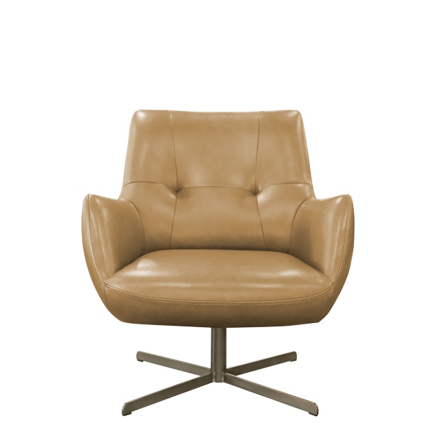 Swivel Chair In Leather - Pacino