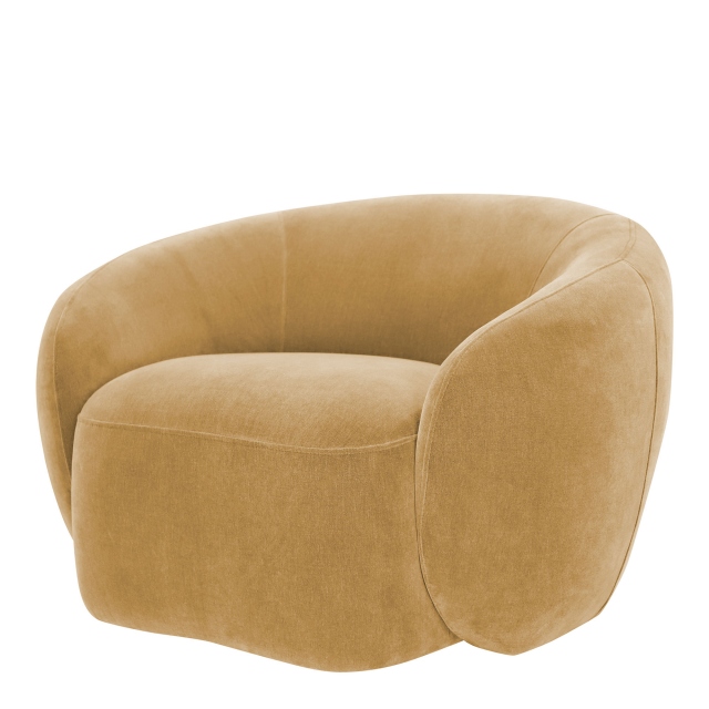 Swivel Tub Chair In Fabric - Hepburn