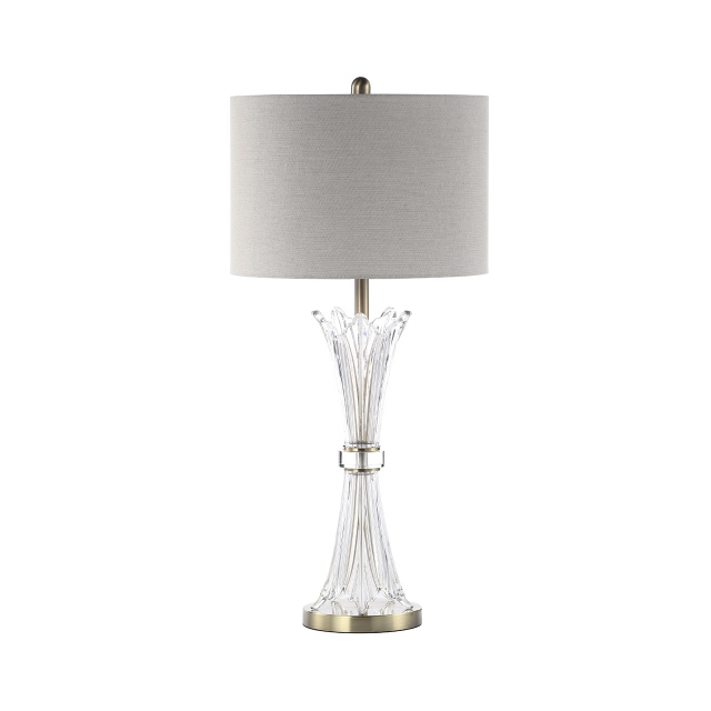 Grey Crystal Table Lamp - Alice