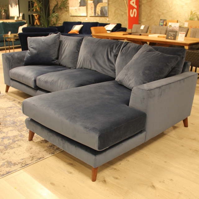 RHF Chaise Sofa In Fabric - Item as Pictured - Milo